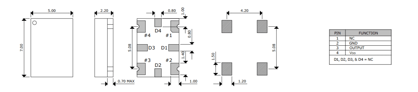 Stratum 33E Oscillator SXT479 Outline