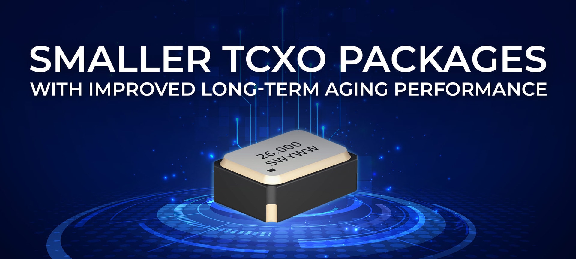 TCXO Packages with Improved Long-Term Aging Performance