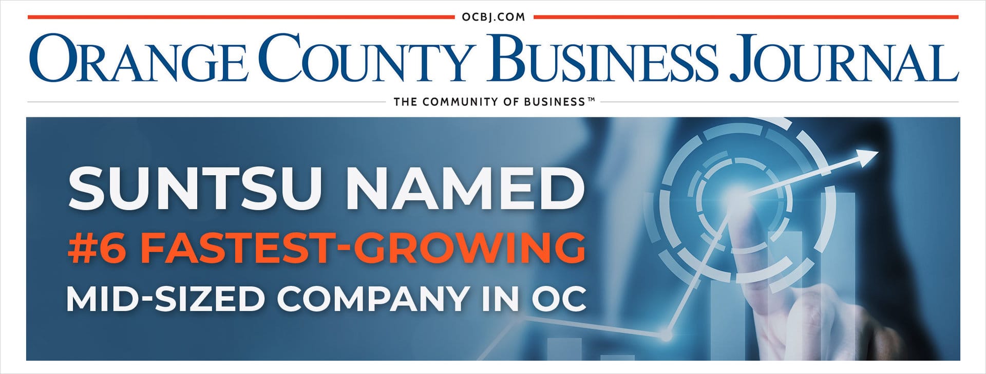 Suntsu Named #6 Fastest-Growing Mid-Sized Company in OC