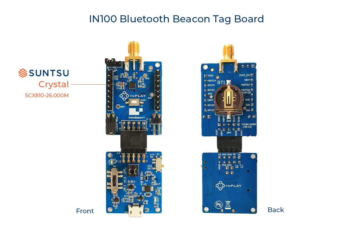 the IN100 NanoBeacon SXT2148BB48-26.000M