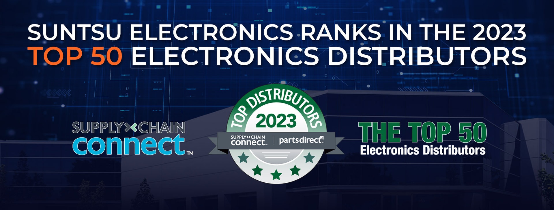 Suntsu Electronics Ranks in the 2023 Top 50 Electronics Distributors