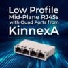 Low Profile, Mid-Plane RJ45s with Quad Ports from KinnexA