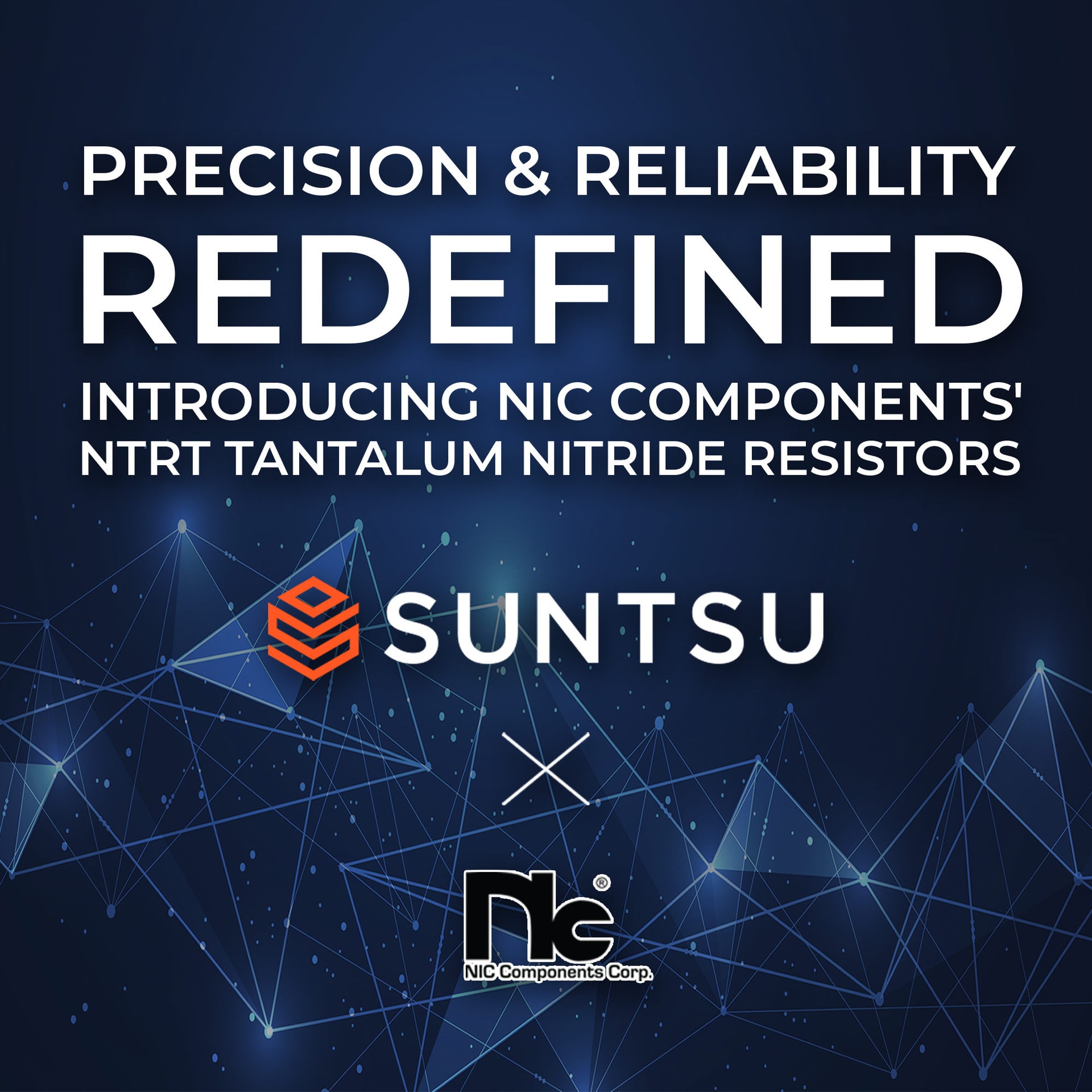 NIC’s Components’ NTRT Tantalum Nitride Resistors Set New Standards in Precision and Reliability